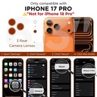 Diaclara Iphone 17 Pro Case 6 3  Orange - Magnetic  Magsafe  Camera Protection