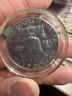 1963 Franklin Half Dollar 90  Silver Philadelphia 50c Coin In Capsule