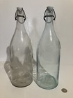 Lot Of Two - Vintage Wine Mineral Water Bottles Lightning-type Porcelain Closure
