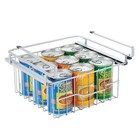  qty 2  mdesign Compact Hanging Pullout Basket-sliding Shelf Organizer - Silver