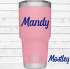 Monogram Decal Vinyl Personalized Name Sticker For Your Tumbler Cup Laptop Phone