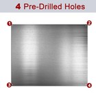 24 By 36 Inch Reversible Stainless Steel Backsplash Metal Backsplash Kitchen
