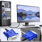1 Vga To Vga Monitor Cable Video Male To Male For Pc 15 Pin Cord 5  