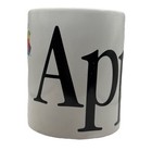 Vintage Apple Computers Macintosh Coffee Mug Rainbow Wrap Around Letters 80s