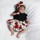 Realistic Reborn Baby Dolls Gift Soft Vinyl Silicone Lifelike Newborn Girl Doll