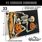 33 Pack Halloween Cards Vintage Cartoon Greeting Cards With Envelopes Stickers