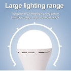 4pcs Led Rechargeable Emergency Light Bulb 60w Equivalent 1200mah Battery Backup
