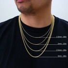 10k Yellow Gold 1 5mm-6mm Franco Square Box Chain Necklace Mens Womens 16 - 30 