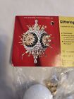 Leewards Glittering Gold Vintage 1978 Sequin Bead Christmas Ornament Kit Nos