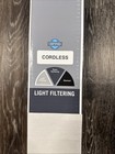 White Cordless Light Filtering 1 In  Vinyl Mini Blind - 35 w X 64 l - New