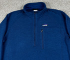 Vtg Patagonia Better Sweater Mens Large Blue 1 4 Zip Pullover Fleece Outdoor Y2k