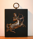 Vintage Sagittarius Zodiac Sign Wall Relief plaque-wall Decor