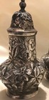 Jacobi   Jenkins Salt Pepper Shakers Antique Repousse American Sterling Silver