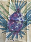 Vintage Linen Fruit Tea Towel Vera Neumann Colors Of Blue  Green  Purple
