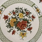 Villeroy   Boch Summerday Handled Cake Plate Germany Porcelain Vintage