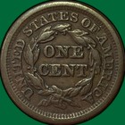 1851 Braided Hair Large Cent Extremely Fine Xf Coin  44065