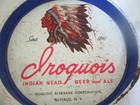 Rare Vintage Iroquois Indian Head Beer   Ale Collectible Tray Beer Serving Tray
