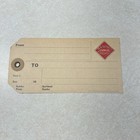 Vintage Railway Express Agency Shipping Tag   Unused