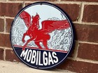 Mobil Oil Mobilgas Service Gasoline Vintage Style Advertising Sign