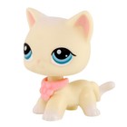 Pet Shop Lps White Shorthair Cat 410 With Collar Who Love Lps Great Gifts Rare