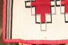 Antique Large Navajo Rug Native American Indian Transitional 60x33 Vtg Weaving