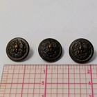 3 Ebonized Copper Superior Quality Vintage Navy Buttons  5 Inch