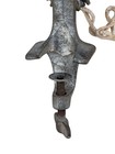 Universal No  2 Vintage Manual Hand Crank Clamp-on Meat Grinder W  Handle