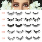 10 20 Pairs 3d False Eyelashes Mink Natural Extension Black Soft Lashes Makeup