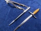 Original East German Army Dagger And Scabbard With Hanger Excellent Condition