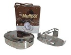 Snowmobile Exhaust Cooker Muff Pot Food Warmer Stainless Muffpot Hot Dogger Atv