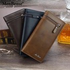 Mens Leather Wallet Credit Card Holder Rfid Blocking Slim Money Clip Long Purse