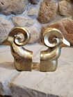 Vintage Gazelle Ram Deer Bookends Retro Mid-century Modern 1950s Decor 5-1 2 