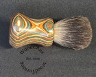 Handmade Color Wood Silver Badger Hair Shaving Brush Made In Usa Wood 310
