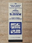 Vintage 1950s Masi   s Pizza Matchbook West Dundee Illinois Bowling Alley Bs1a