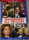 Marriage Italian Style 1964 Original Movie Poster sophia Loren  Mastroianni