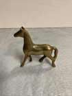Vintage Brass Horse Figurine 3 1 4     Tall  Solid Brass Standing Horse Unbranded