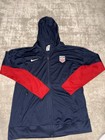 Nike Usmnt Usa Soccer Full-zip Training Jacket Blue Men   s Size Large Hoodie
