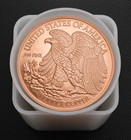 Pack Of 100 - 1 Oz  0 999 Fine Copper Walking Liberty Bullion Rounds
