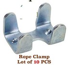 Hardware Lot Of  10  Lead Rope Zinc Plated Light Duty Rope Clamps 40378