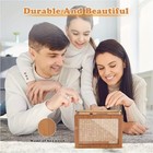 Wooden Savings Box With Money Goal And Coin Slot - Reach 10 000 Savings Target