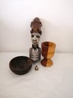 Papa Legba Hand Carved African Voodoo Devotee Offering Set