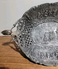 Antique Derby Silver Co  International  1209 Repouss     Pierced Brides Basket