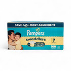 Pampers Swaddlers Ultra Day   Night Baby Disposable Diapers  size 7  - 100 Count