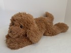 Fao Schwarz Brown Shaggy Plush Puppy Soft Floppy Doodle Dog Stuffed Animal