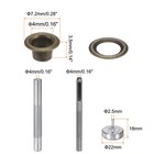 100pcs 4mm Grommet Tool Kit With Hole Punch  Grommet Setter Tools  Bronze