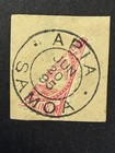 Samoa   18a Used Diagonal Cut Stamp Scv   300 00