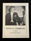 Donald Voorhees 1947 Booking Ad Musical Performer Concert Conductor
