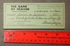 Vintage Pack Of 50 The Bank Of Heaven Checks  5  5 8  X 2  3 8   New