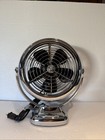 Vtg Vornado Vfan 3 Speed Chrome 10  Fan Retro V Fan Metal Vortex Stainless Steel
