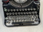 1930   s Underwood Universal Glossy Black Elite Portable Typewriter In Case